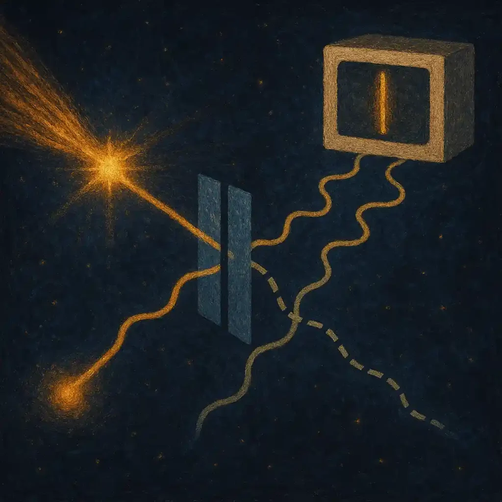 Wheeler's experiment to demonstrate the participatory universe.