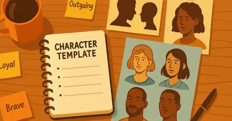 character template for writing