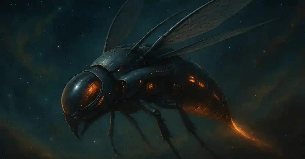 insect or animal sounding like science fiction space ship
