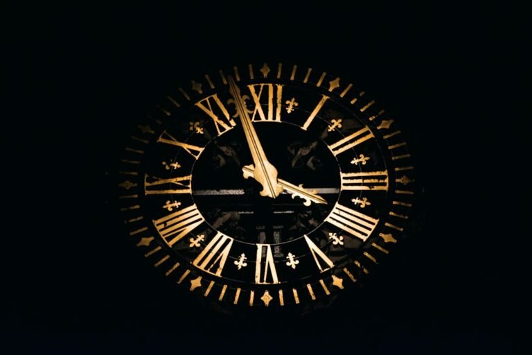 Clock representing time travel science and paradoxes
