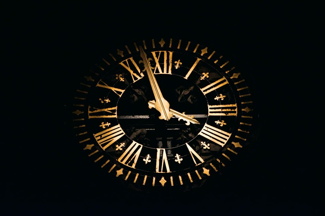 Clock representing time travel science and paradoxes