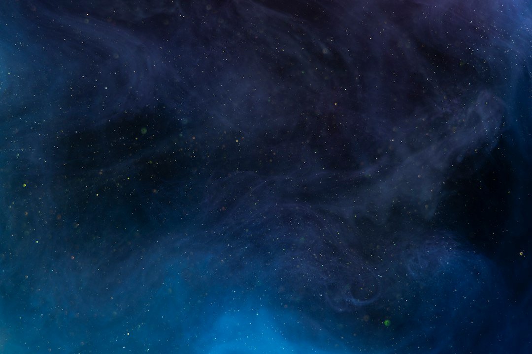 Abstract star field representing spacetime and the block universe